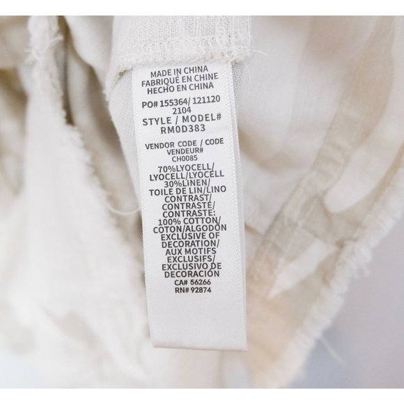 Splendid Geneva Light Camo Lyocell & Linen Papersack Waist Belted Dress, small - Picture 10 of 13